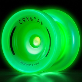 MAGICYOYO K2 Yoyo Professional Glow in The Dark, Responsive Yoyo for Kids 8-12, Unresponsive Yo yos for Adults, Plastic Yo-yo for Finger Spin Trick, 12 Yo yo Strings + Extra accessory kit (Glow Green)