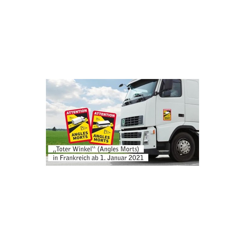 Stickerloveshop Blind Spot Attention Angles Morts Sticker – Pack of