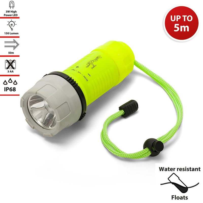 Velamp Nemo torcia subacquea LED 3W – 150 lumen –
