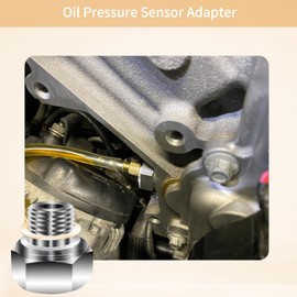 Unifizz Oil Pressure Gauge Adapter, Oil Pressure Sensor Adapter, Oil Pressure Sensor Adapter Fitting for M16 1.5 Adapter to 1/8 NPT for All G-M L-S Series Engines LS1 LSX LS3 5.3L 6.0L 6.2L