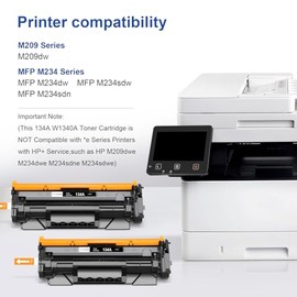 PANINK PANINK 134A Toner Cartridge Replacement for HP 134A W1340A 134X W1340X Black Toner Cartridge Compatible with HP M209dw MFP M234dw M234sdw M234sdn Printer (2 Black,with Chip)