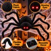 Large Plush Halloween Spider Decoration – Oversized Stuffed Spider Prop