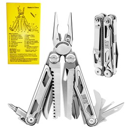 SQT2038-5 18-in-1 Multitool, Gifts for Men, Foldable & Self-Locking, Professional Multitool for DIY, Outdoor Camping, and Home Repairs...