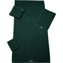 Ross Organic Cotton Hand Towels Selection Moss Green Guest Towel 30 x 50 cm