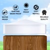 Taiyin Pyramid White PVC Vinyl Post Top Caps, Fence Post