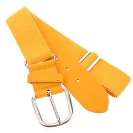 Outanaya Elastic Youth Baseball Belt Men's Girls Softball Belt Adjustable Sports Uniform Fashion Alloy Design Comfort Fit Orange