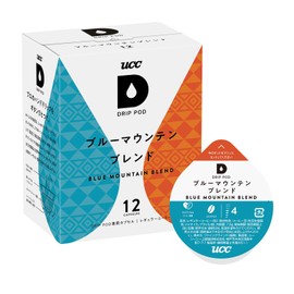 UCC Drip Pod Dedicated Capsule, Blue Mountain Blend, 12 Servings, 3.2 oz (90 g) Pod Capsules