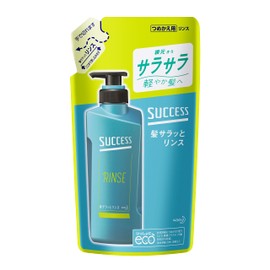 Success Smooth Hair Rinse Refill, 10.1 fl oz (320 ml), Reduces Squeakiness and Smooth Hair, Aqua Acitrus Scent