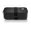 Yoko Design 1386 Lunch Box Airtight Plastic Black 19.5 x
