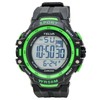 CREPHA TE-D281-GN Men's Watch, Digital, Waterproof, Multifunctional, Urethane Strap, Black