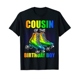 Cousin Birthday Boy Roller Skating Birthday Matching Family T-Shirt