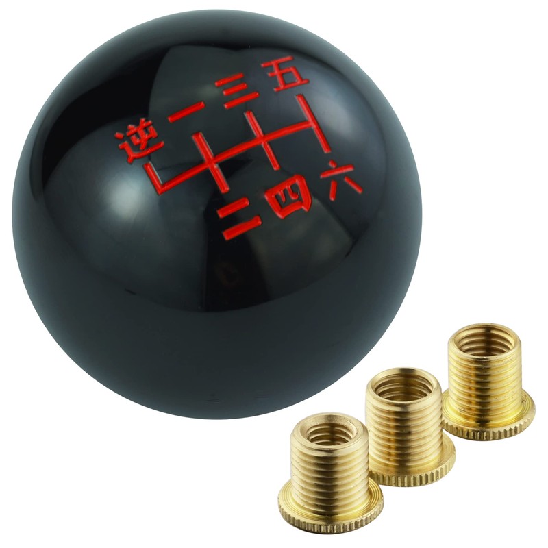 Padaodao 6 Speed Gear Stick Knob Black Lever Shifter Handle