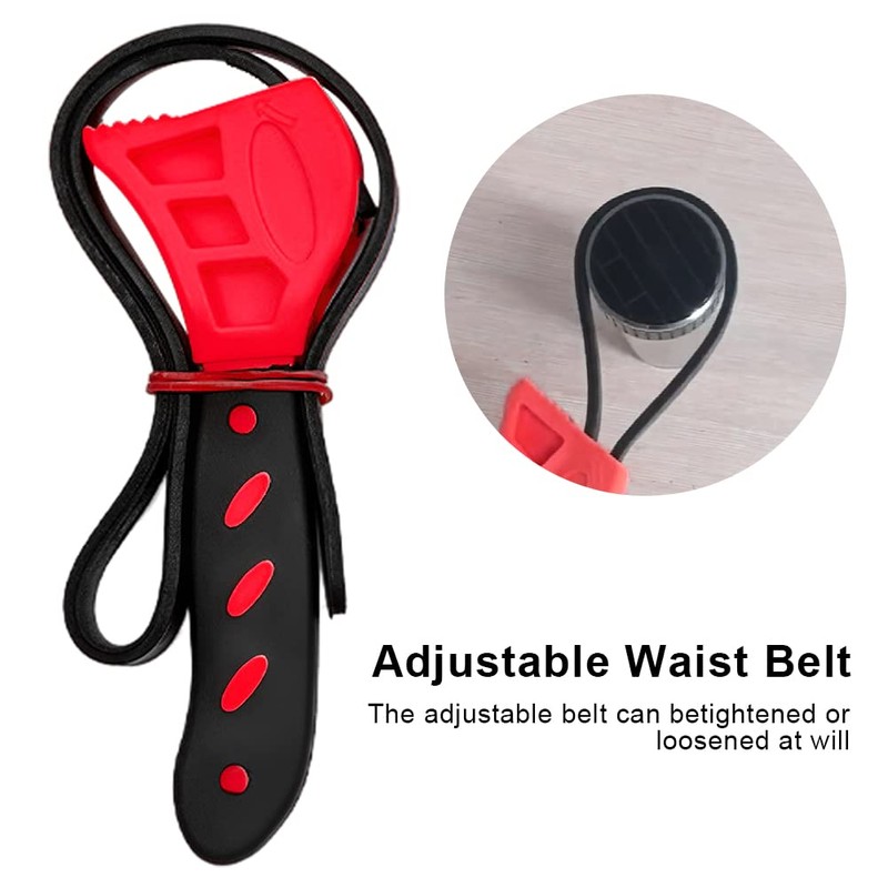 Jar Opener, Adjustable Belt Wrench Can Opener Jar Lid Opener