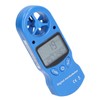 3V Digital Anemometer Multipurpose Handheld Wind Speed Meter Blue Temperature