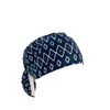 Ponytail Medical Scrub Cap – Navy Blue Chevrons. - Scrub Hat for Women & Men tie Back | Working Cap with Holder. Bouffant, Scrub Hats for Women, Unisex Surgical Caps, Nurses Hats | Dr. Hats