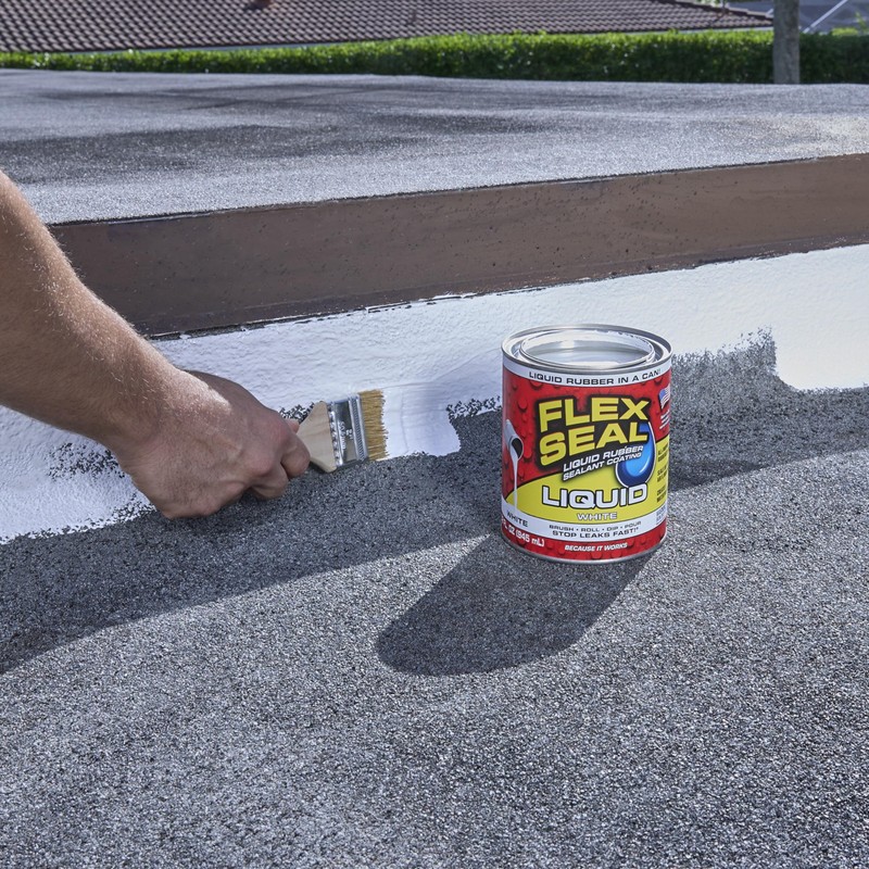 Flex Seal Liquid, Rubber Coating Sealant, Waterproof, Flexible, Breathable, and