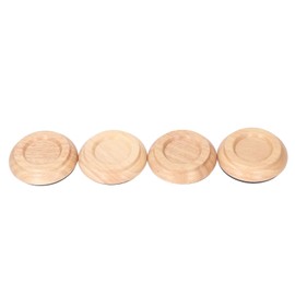 4PCS Piano Floor Protector Anti Vibration Small Size Non Slip Piano Caster Cups Floor Protector Log Color