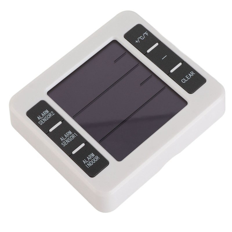 LCD Screen Thermometer with 2 Transmitters Wireless Temperature and Humidity