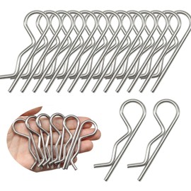 Tugermoola 15PCS M3x60 Stainless Steel R Shaped Cotter Pins Htith Pin Clip OLA031-3X60