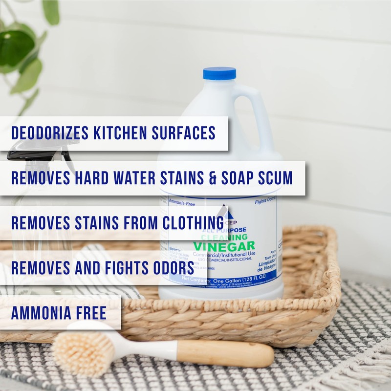 CPDI All-Purpose White Vinegar Cleaning Solution, 2 Gallons, Multi-Surface Cleaner