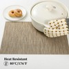 Leetaltree Light Brown Placemats Set of 4 - Heat Resistant