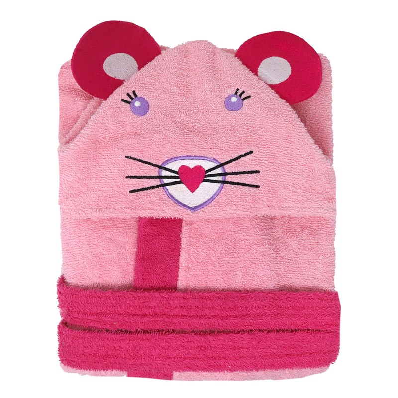 LEBENGOOD - Bathrobe for Girls, Children - 100% Cotton Oeko-Tex®