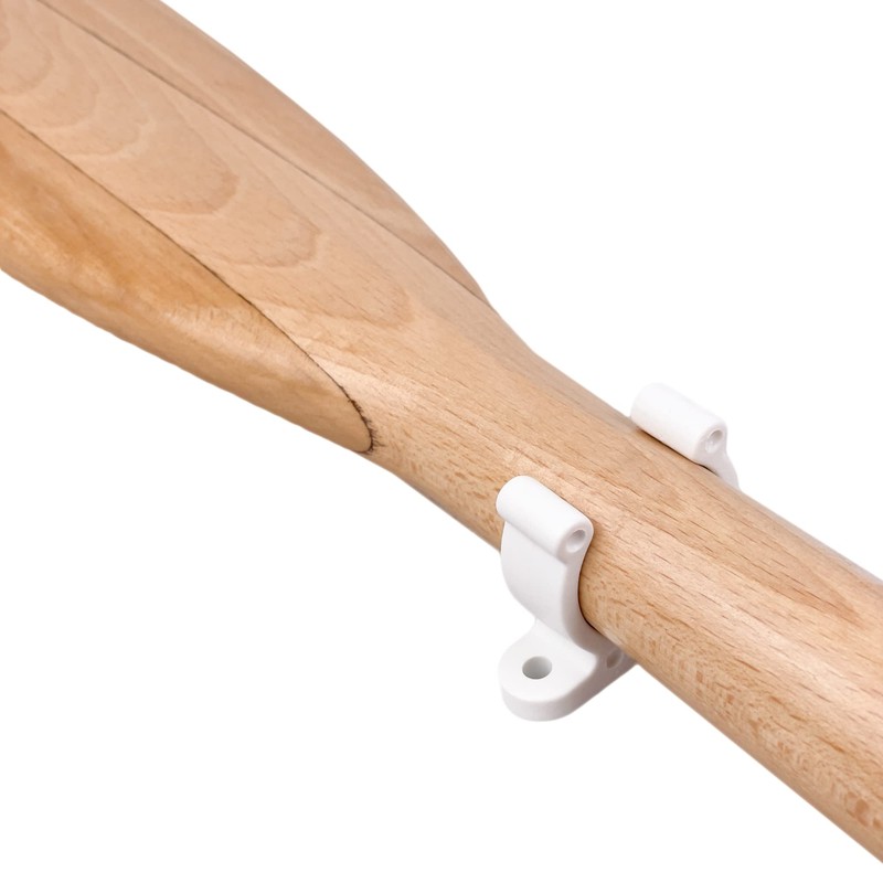 GATE14® Rowing and Paddle Holder, White Plastic Clamps Diameter Max