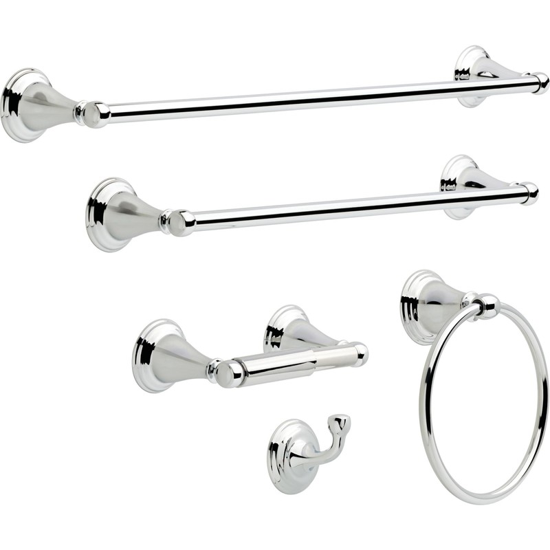 Delta Windemere (1-Pack) Toilet Paper Holder Polished Chrome Tissue Roll
