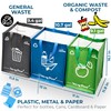 Janaa® | Premium Set of 3 Recycling Bags [Stylish Design]