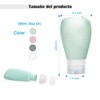 4 pcs Botellas de Viaje,3oz Botella de Viaje de Silicona,