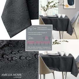 AmeliaHome Tablecloth, Lotus Effect, Water-resistant