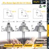 Akylin 3Pcs Roman Ogee Router Bit Set,1/4" Shank,Bearing Guided Decorative