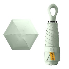 USHXVG 1Pc Mini Folding Umbrella, Uv Protection Outdoor Portable Parasol, Lightweight Parasol, Pocket Umbrella