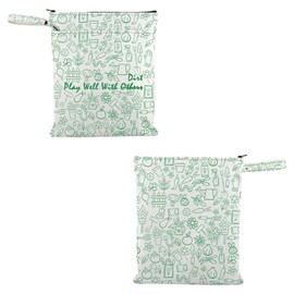 VAMSII Garden Lover Waterproof Reusable Wet Bag Plays Well With Dirt Travel Bag Gardener Washable Bag Gardening Lover Gift (Plays Well With Dirt W)