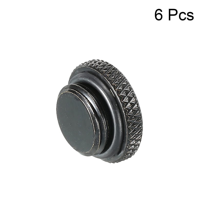 MECCANIXITY Computer Water Cooling Plug Fitting G1/4" Black for PC