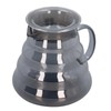 Electroplated Grey Coffee Pot High Borosilicate Glass Hand Coffee Server