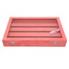 Pin Display Case Pink Large Elegant Solidwood Dustproof Glass Window