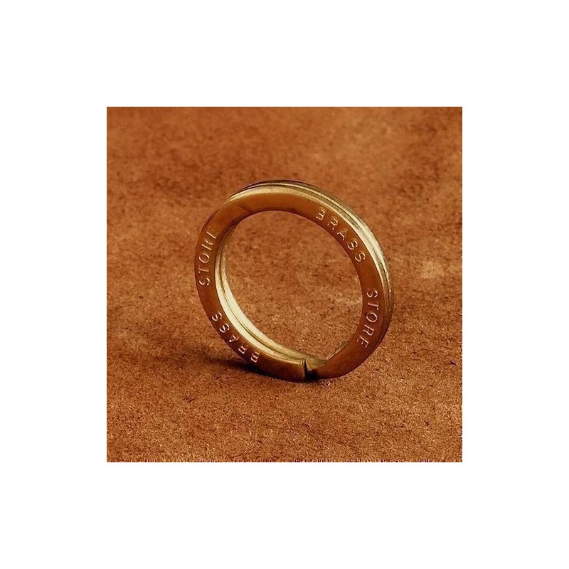 BRASS STORE Original Brass Double Ring (Diameter 1.1 inches (28