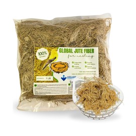 100% natural fiber jute material for bird nest, canary, finch, parakeet, exotic birds , nest box, nesting materials, Natural Bird Nesting Materials, mixing nesting material, cage supply.(1Lb)