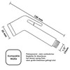 NatureSculpt Mobile Shower Head for Camping with 1.2 m Hose,