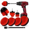 Drill Brush Attachment Set, 7 Pack 1/4in Power Scrubber Brush