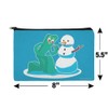 Gumby Making A Snowman Makeup Cosmetic Bag Organizer Pouch