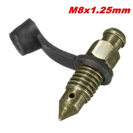 C-FUNN M8 x 1.25mm Brake Caliper Bleed Screw Nipple Dust Cap for Motorcycle Bicycle