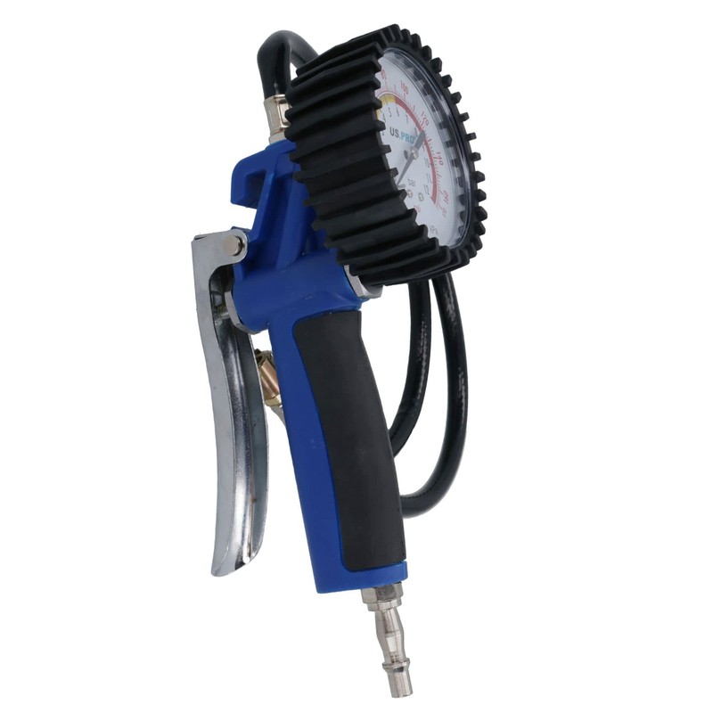 Heavy Duty Tyre Inflator Gauge With Long Reach Hose 1