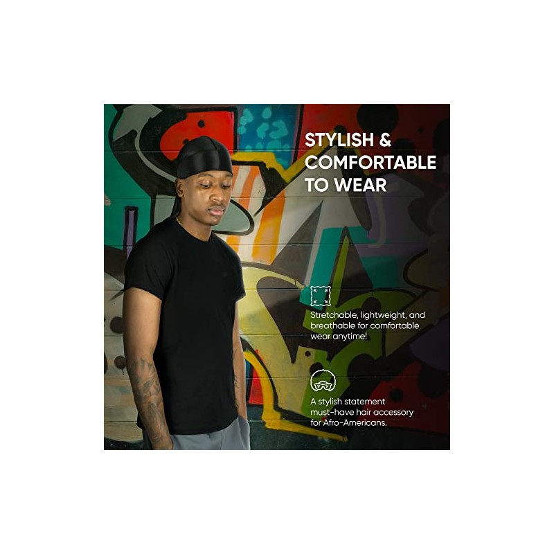 Roman-T Silky Satin Durag - Stylish & Comfortable Durags -