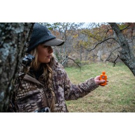 Dead Down Wind Hunting Wind Detector | Odorless Wind Direction Indicator, Longer Range Visibility, Detects Subtle Breezes, No Clumping, Mess Free Formula | Secure Squeeze Bottle | .98 Oz Orange One Size