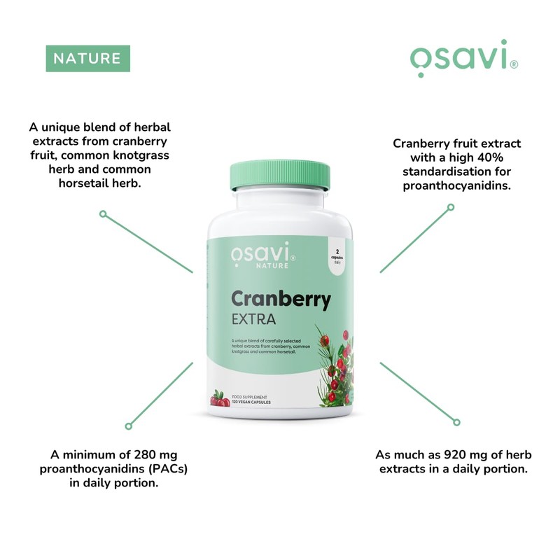 OSAVI Osavi Cranberry Extra - 30 Vegan caps