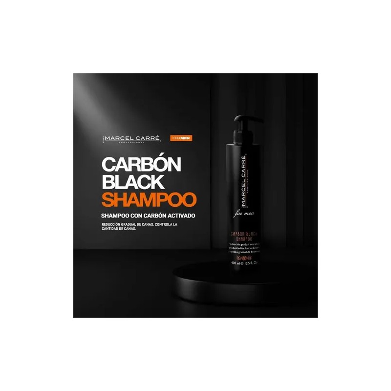Carbon Black Shampoo For Men By Marcel Carre 400 Ml