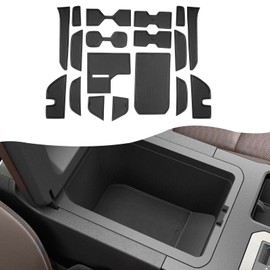SXCY for 2024 2025 Toyota Land Cruiser Cup Holder Inserts Liner 2024 2025 Land Cruiser Door Slot Mats for 2024 2025 Toyota Land Cruiser Accessories Cupholder Console Inserts Liner(Black)