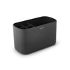 Brabantia ReNew Bathroom Caddy (Dark Grey) - Compartments for Toothbrushes,